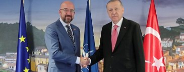  Cumhurbaşkanı Erdoğan, AB Konseyi Başkanı Michel ile görüştü