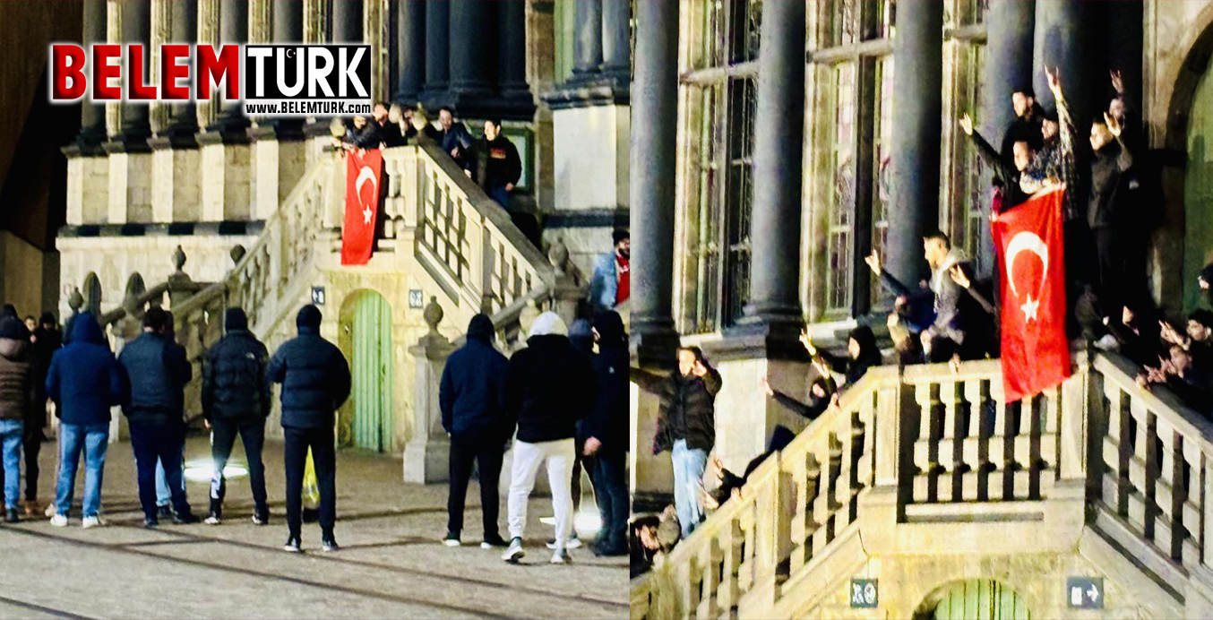 Belçika’nın Gent şehrinde Türk gençleri terör örgütü PKK karşıtı protesto eylemi gerçekleştirdi