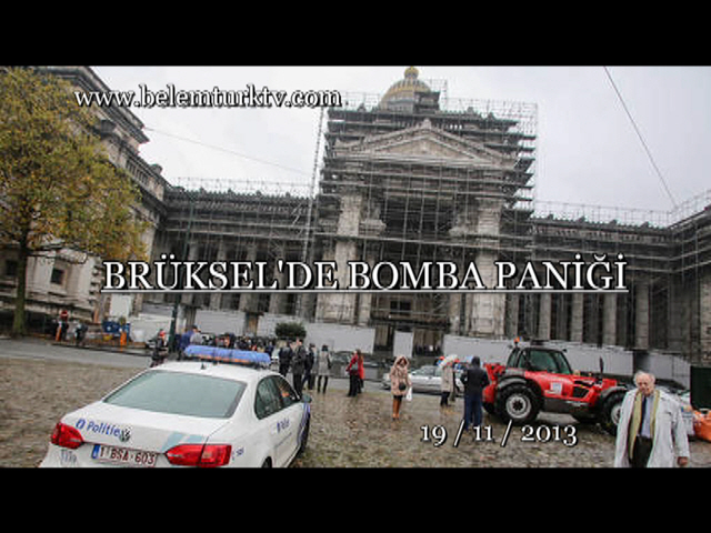 Brüksel  Justitiepaleis (Mahkeme Binasına) Bomba İhbarı