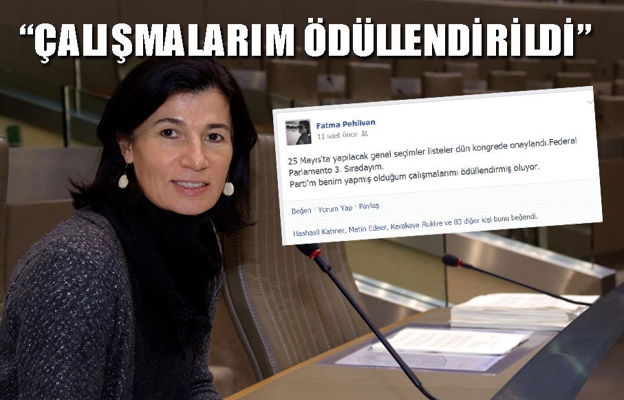 PEHLİVAN 3. SIRADAN ADAY GÖSTERİLDİ