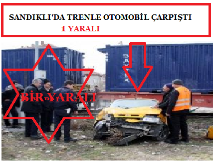 Sandıklı’da Trenle Otomobil Çarpıştı: 1 Yaralı
