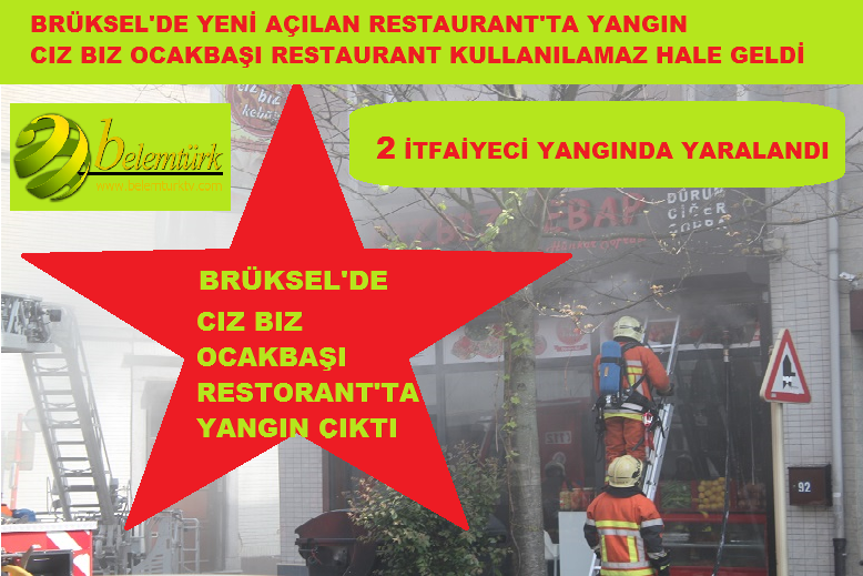 BRÜKSEL’DE YANGIN