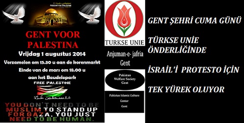 Gent Cuma Günü Filistin İçin Tek Yürek Oluyor