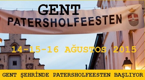 GENT PATERSHOLFEESTEN CUMA GÜNÜ BAŞLIYOR