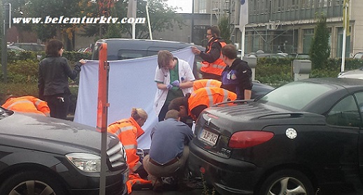 GENT UZ HASTANESİ GİRİŞ KAPISINCA CAN PAZARI YAŞANDI ( GÖRÜNTÜLÜ )