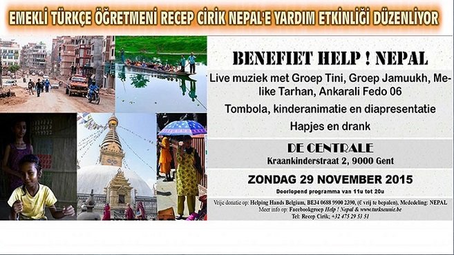EMEKLİ TÜRKÇE ÖĞRETMENİ RECEP CİRİK, NEPAL’E YARDIM ETKİNLİĞİ DÜZENLİYOR