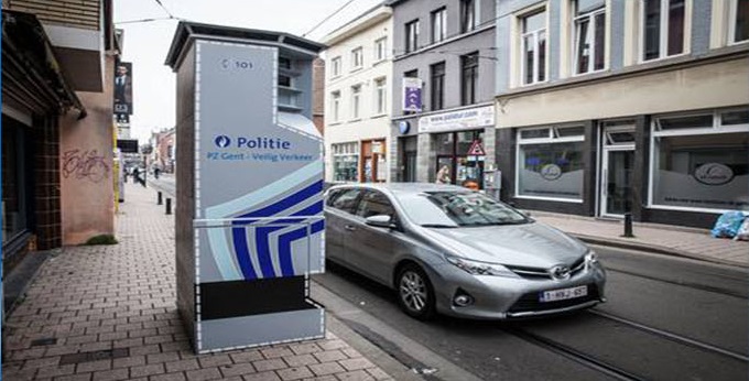 GENT ŞEHRİNDE HIZ KAMERALARI 1 AYDA 2821 ŞÖFÖRE CEZA KESTİ.