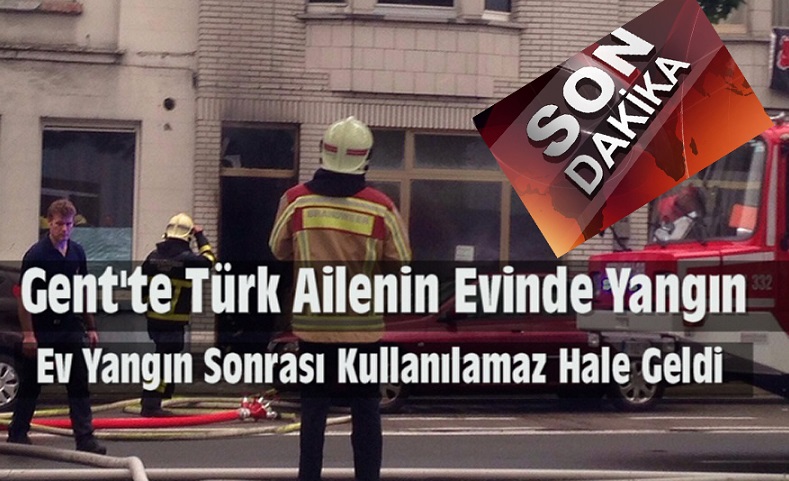 SON DAKİKA… GENT’TE TÜRK AİLENİN EVİNDE YANGIN ! SOĞUTMA ÇALIŞMALARI DEVAM EDİYOR !