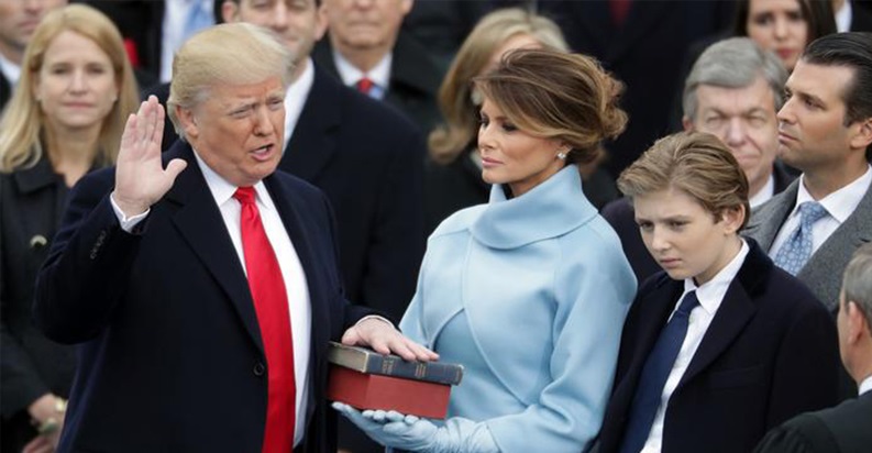 Donald Trump yemin ederek ABD’nin 45. Başkanı oldu