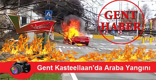 Gent Kasteellaan’da Araba Yangını