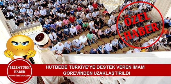 Cuma hutbesinde Hollanda’nın iki Türk bakana uyguladığı ırkçı tavrı eleştiren imamın, görevden uzaklaştırıldığı bildirildi.