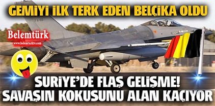Belçika, Suriye’de İşlerin Karıştığını Görünce Hava Operasyonlarını Askıya Aldı