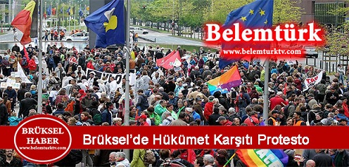 Brüksel’de hükümet karşıtı protesto