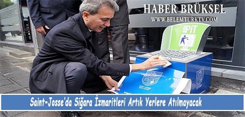 Brüksel Saint-Josse Sokaklarına  Sigara İzmaritleri Artık Yerlere Atılmayacak