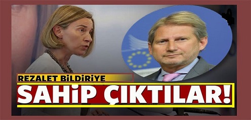 Mogherini ve Hahn’dan küstah açıklama