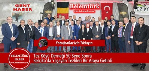 Tez Köyü Derneği Düzenlediği Dayanışma ve Yardımlaşma Gecesinde Buluştu.