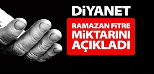 2018’in fitre miktarı belli oldu