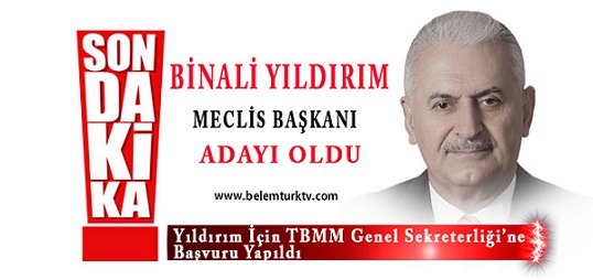 Binali Yıldırım Meclis Başkanı adayı oldu
