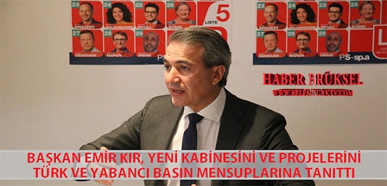 Başkan Emir Kır, Yeni Kabinesini ve  Projelerini Türk ve Yabancı Basın Mensuplarına Tanıttı.