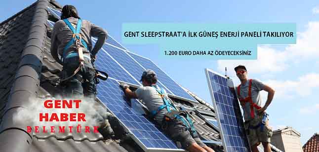 Enerji Şehri Projesi Kapsamında İlk Güneş Enerji Paneli Sleepstraat’a Takılıyor