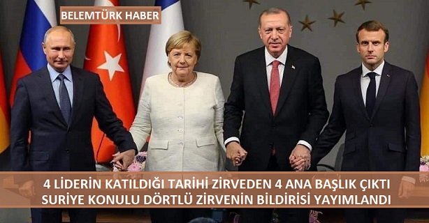 ‘Dörtlü Suriye Zirvesi’ sonrası açıklama