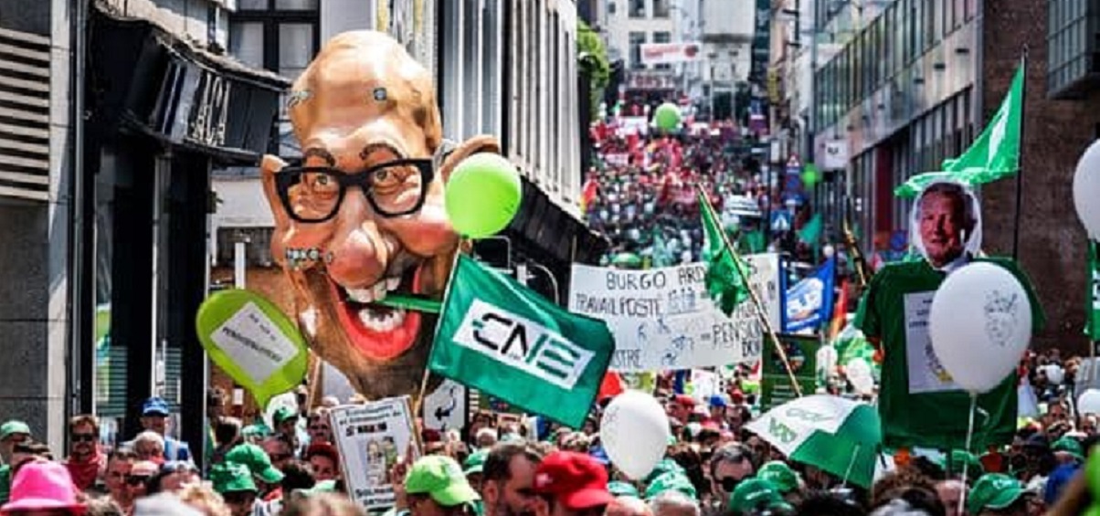 Belçika’da Emeklilik Hakları Protestosu