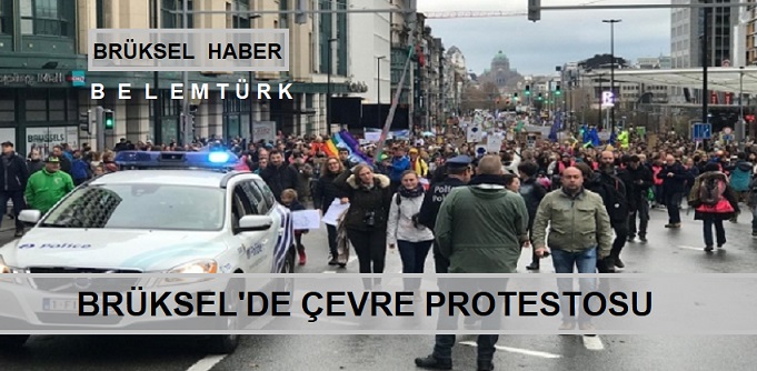 Brüksel’de Çevre Protestosu