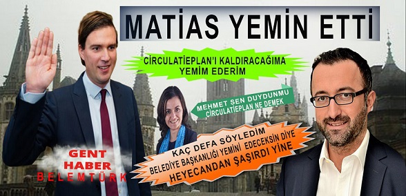 Gent Şehrinin Yeni Bld. Başkanı Mathias De Clercq (Open VLD) Yemin Etti. Gizli Pazarlıklar Doğrumu?