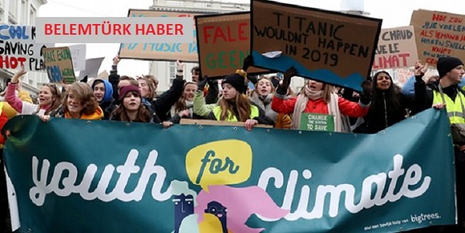 Belçika’da 30 Bin Öğrenci Hükümetin İklim Politikalarını Protesto Etti