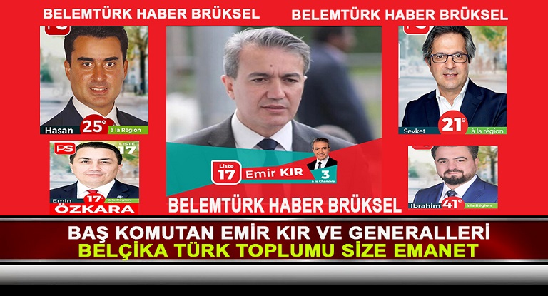 BAŞKOMUTAN EMİR KIR VE GENERALLERİ SEÇİMDEN ZAFERLE AYRILDILAR