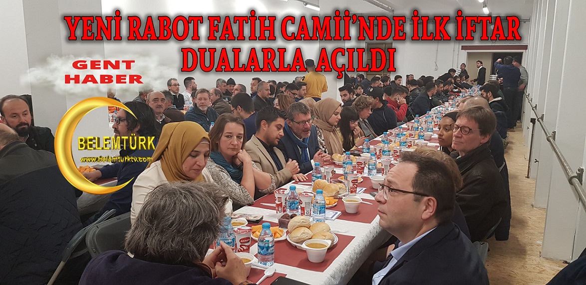 Gent Rabot Fatih Camii’nde Vatandaşlar  İftar Yemeğinde Buluştu