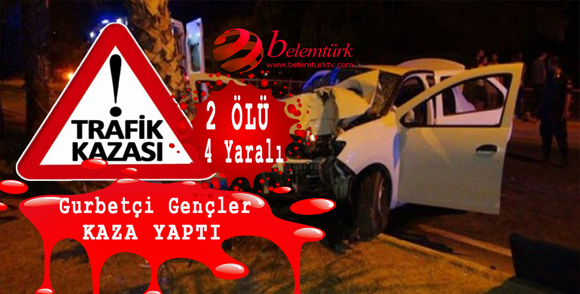 Gurbetçi Gençler Kaza Yaptı. 2 Ölü 4 Yaralı
