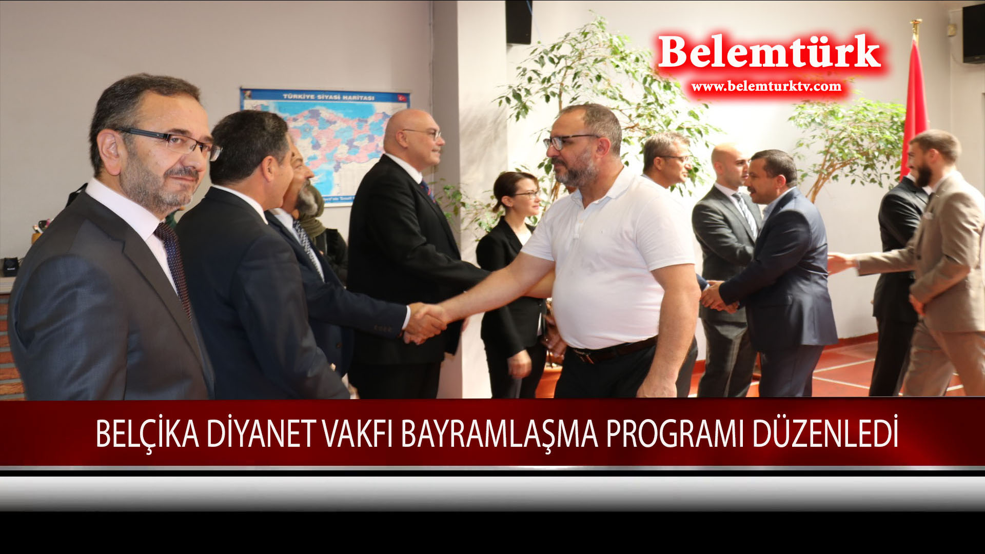 Belçika Diyanet Vakfı Genel Merkezinde  Bayramlaşma Programı Düzenlendi