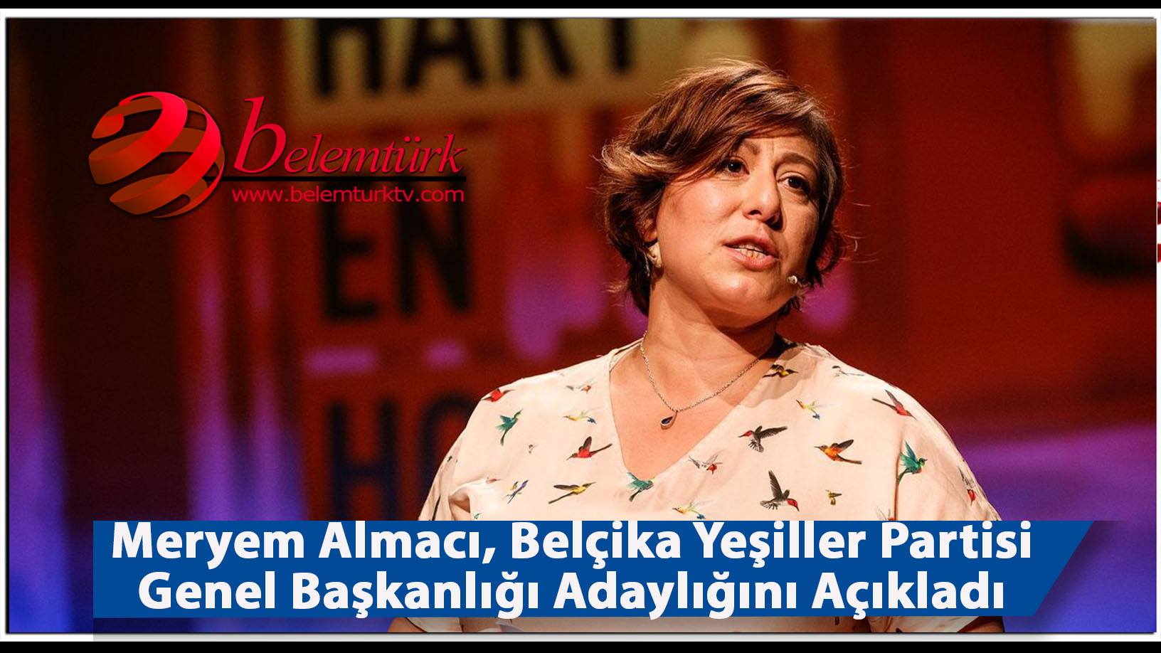 Belçika Flaman Yeşiller Partisi Genel Başkanı Almacı Adaylığını Açıkladı