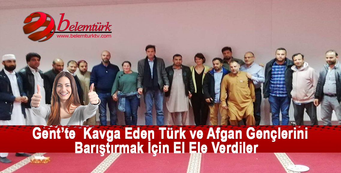 Gent Bld. Başkanı Matias Türk ve Afgan gençlerin kavgasına son vermek için tarafların temsilcileri ile  toplantı düzenledi.