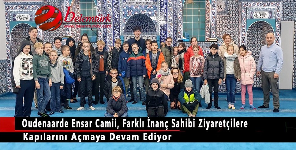 Oudenaarde Ensar Camii,  farklı inanç  sahibi ziyaretçilere kapılarını açmaya devam ediyor