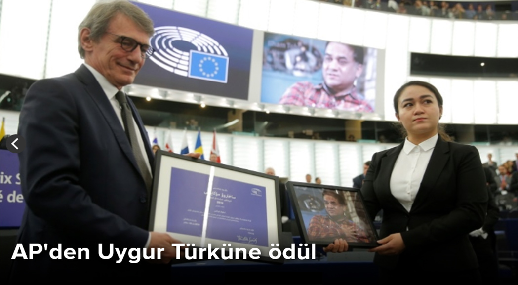 Avrupa Parlamentosu’nun bu yılki ödülü bir Uygur Türkü’nün oldu
