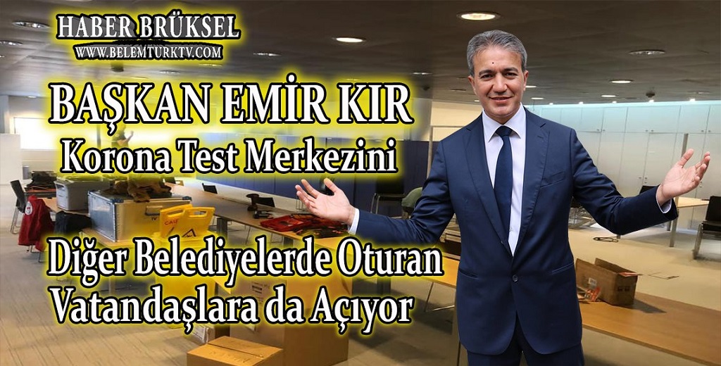 Başkan Emir Kır, Kovid-19 Test Merkezini diğer belediyelerdeki vatandaşlara da  açıyor