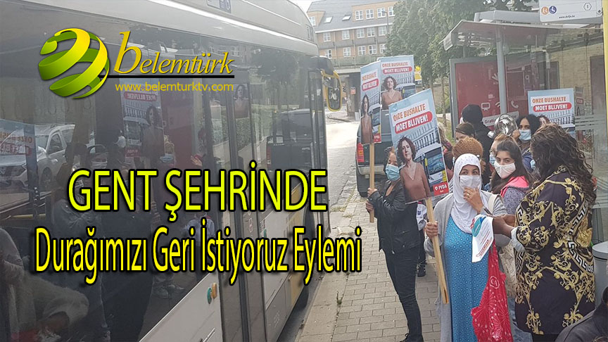 Gent Minneplein sokağı sakinleri ” durağımızı geri istiyoruz” eylemi düzenlediler