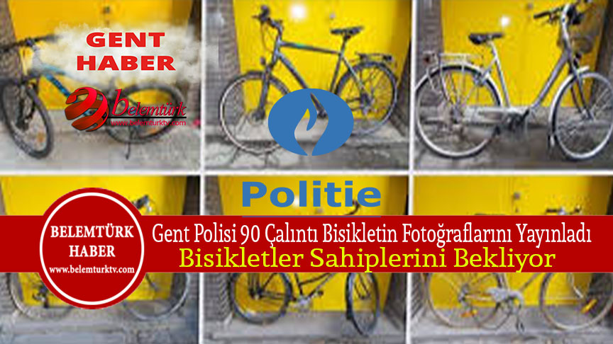 Gent şehrinde 90 çalıntı bisiklet sahiplerini bekliyor.
