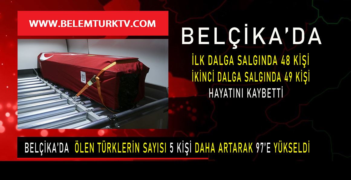 Belçika’da ikinci dalgada ölen Türklerin sayısı, ilk dalgada ölenlerin sayısını aştı.