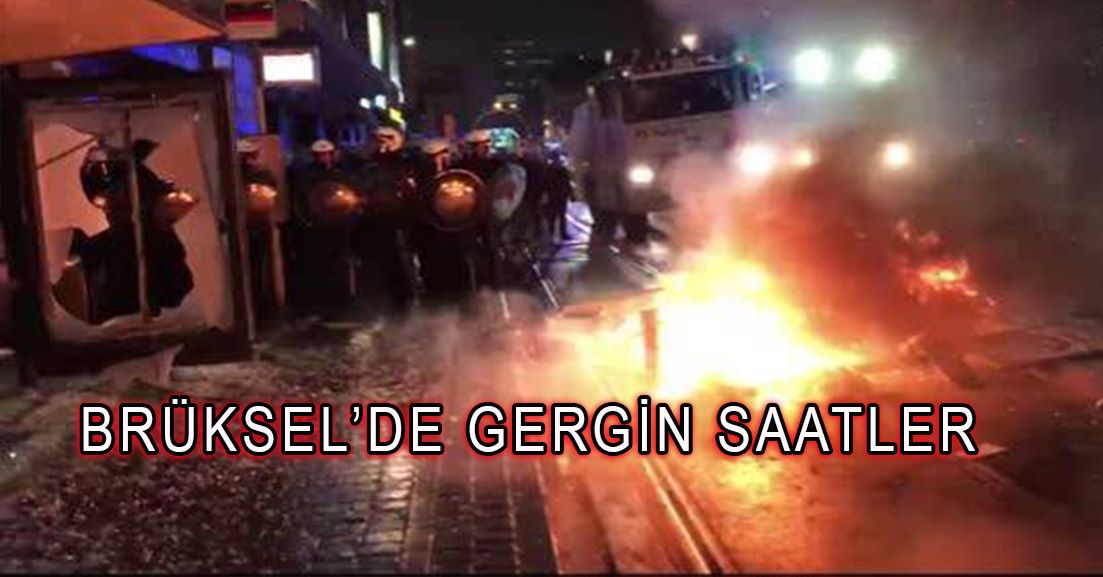 Belçika’da gözaltında ölen genç için düzenlenen gösteride arbede çıktı