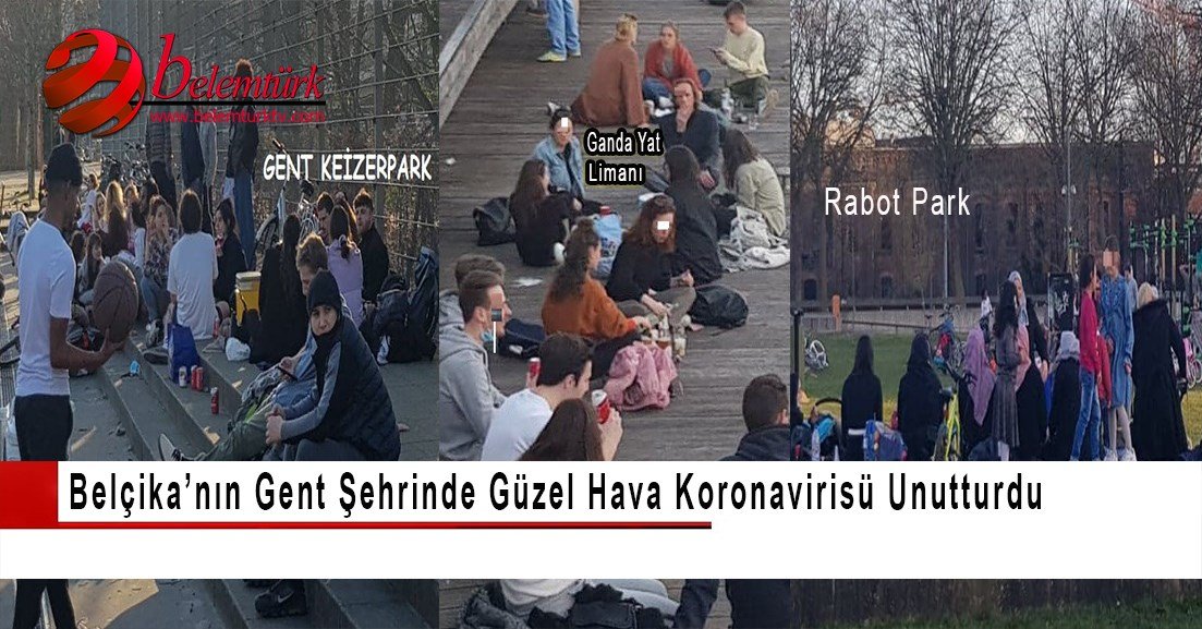 Belçika’nın Gent şehrinde güzel hava koronavirüsü unutturdu
