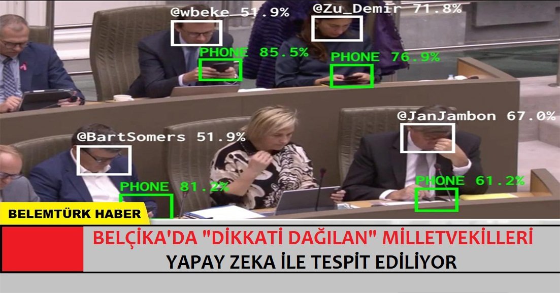 Belçika’da “dikkati dağılan” milletvekilleri yapay zeka ile tespit ediliyor