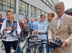 Gent şehri "Arabasız Gün" etkinliğinde Kral Filip ve ailesine ev sahipliği yaptı.