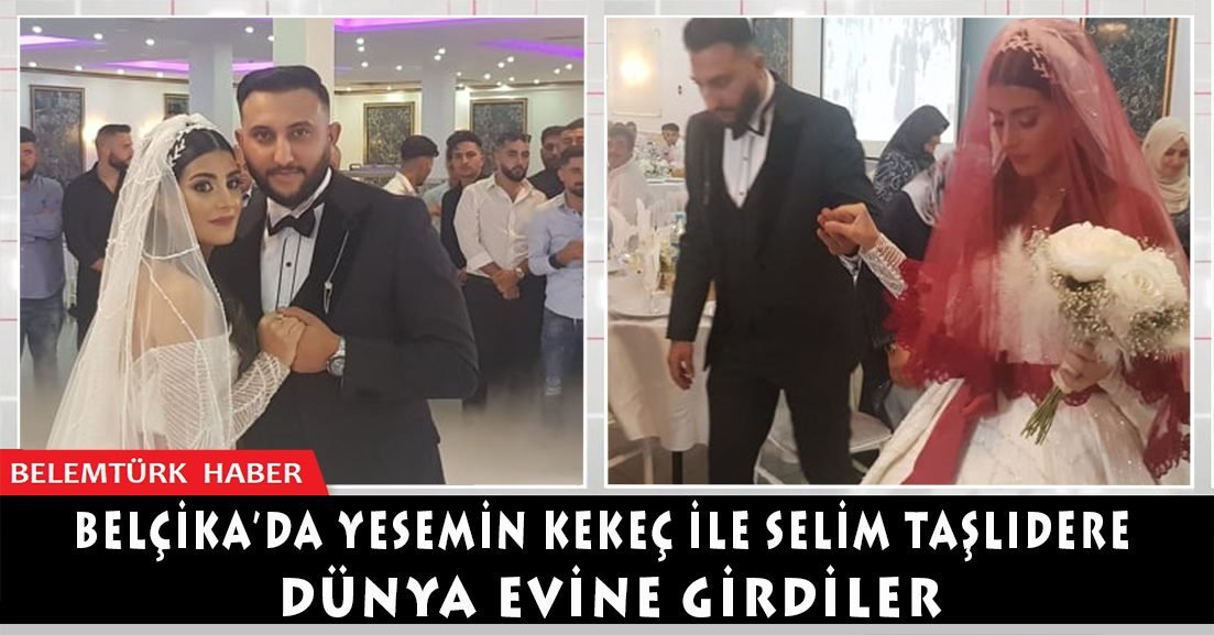 Belçika’da Yasemin Kekeç ile Selim Taşlıdere dünya evine girdiler