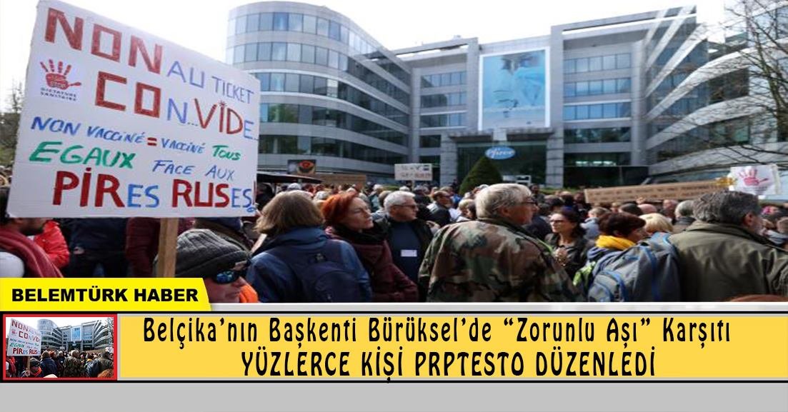 Belçika’da yüzlerce kişi “zorunlu aşı” karşıtı protesto düzenledi