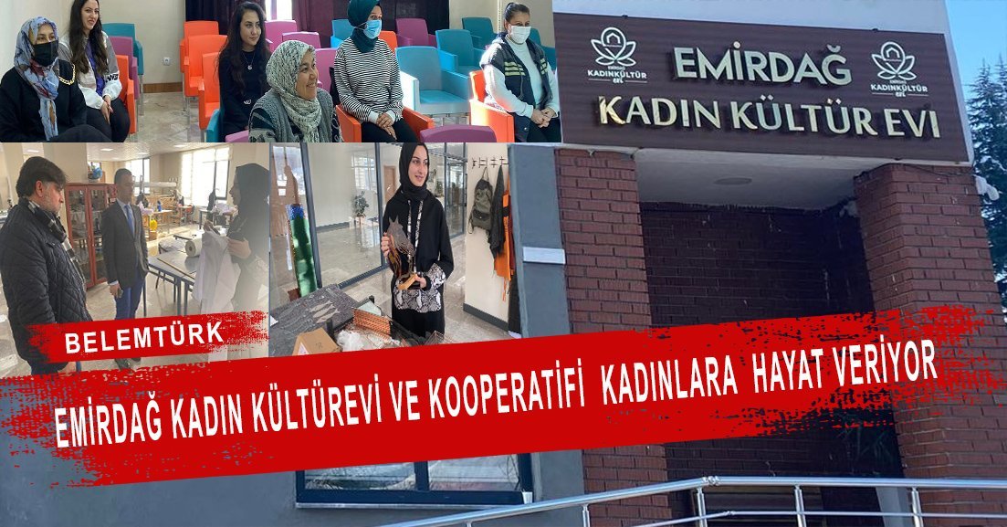Emirdağ Kadın Kültür Evi’nde kadınlar öğrenerek sosyalleşiyor