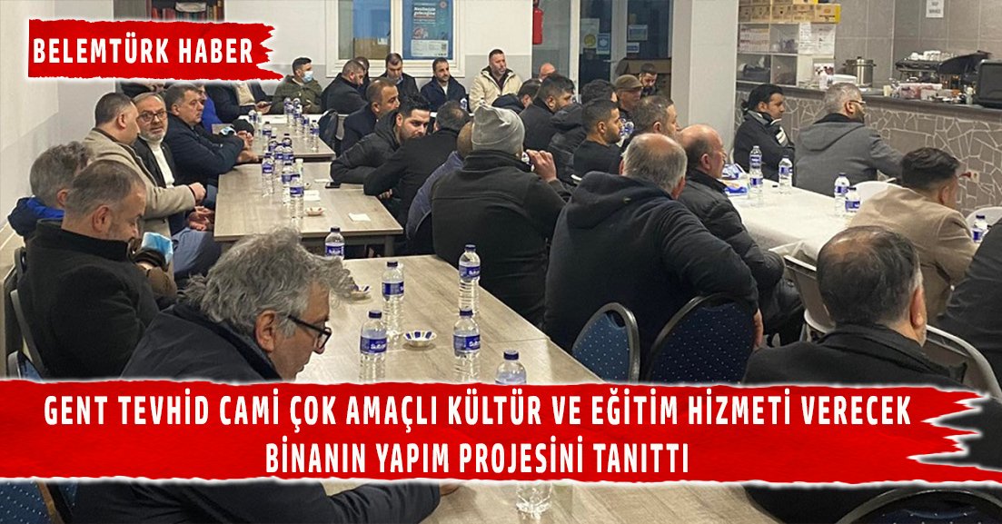 Gent Tevhid Cami çok amaçlı kültür ve eğitim hizmeti verecek binanın yapım projesini tanıttı.