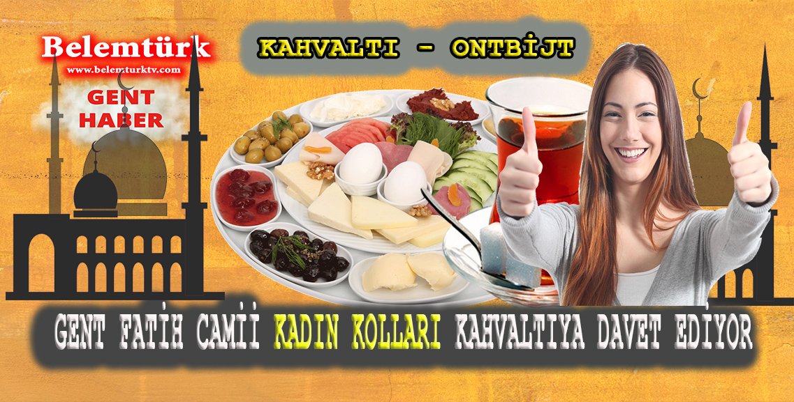 Belçika Gent Fatih Cami Kadın Kolları yardım kahvaltısı düzenliyor.